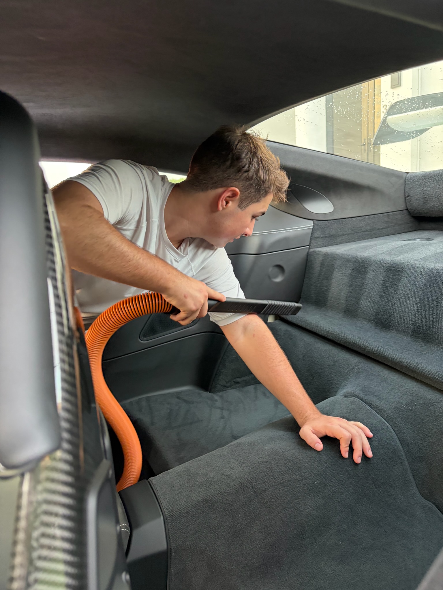 BH Car Detailing — Working on McLaren interior