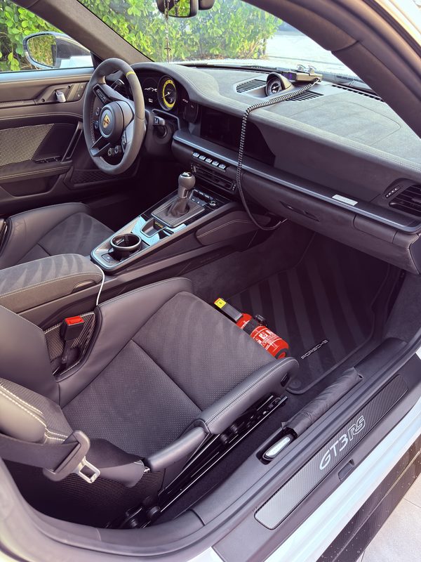 Porsche 911 GT3 RS interior detailed by BH Car Detailing